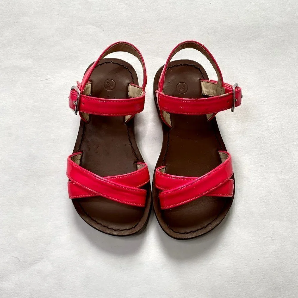 Mini Boden Pink Strappy Sandals 8